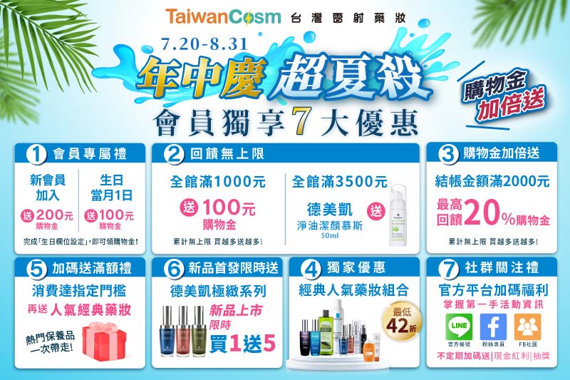 台灣雷射藥妝館★年中慶超夏殺